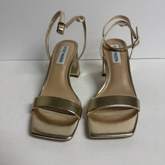 Steve Madden Womens Luxe Sandal Gold Size 6 M - Picture 3 of 6